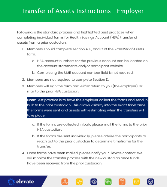 transfer of assets through direct assignment